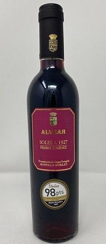 Alvear Pedro Ximenez Solera 1830 37,5 Cl (halvflaske